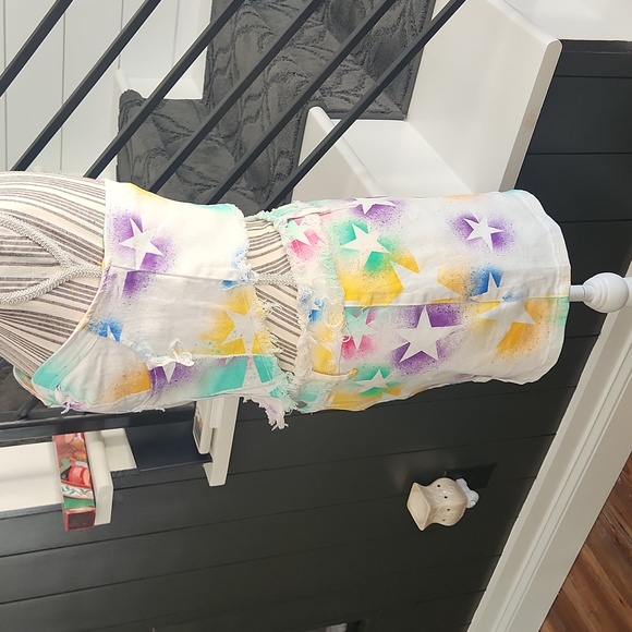 SHEIN Stars Denim Bustier Top and Mini Skirt Set - Picture 6 of 16